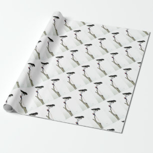 Tree Surgeon Arborist at work present Chainsaw Gif Wrapping Paper