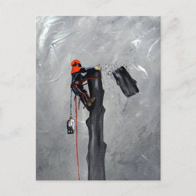 Tree Surgeon Arborist christmas present Birthday Holiday Postcard (Front)