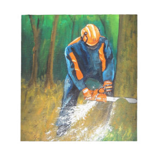 Tree Surgeon Arborist christmas present Birthday Notepad