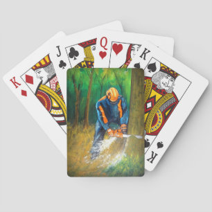 Tree Surgeon Arborist christmas present Birthday Playing Cards