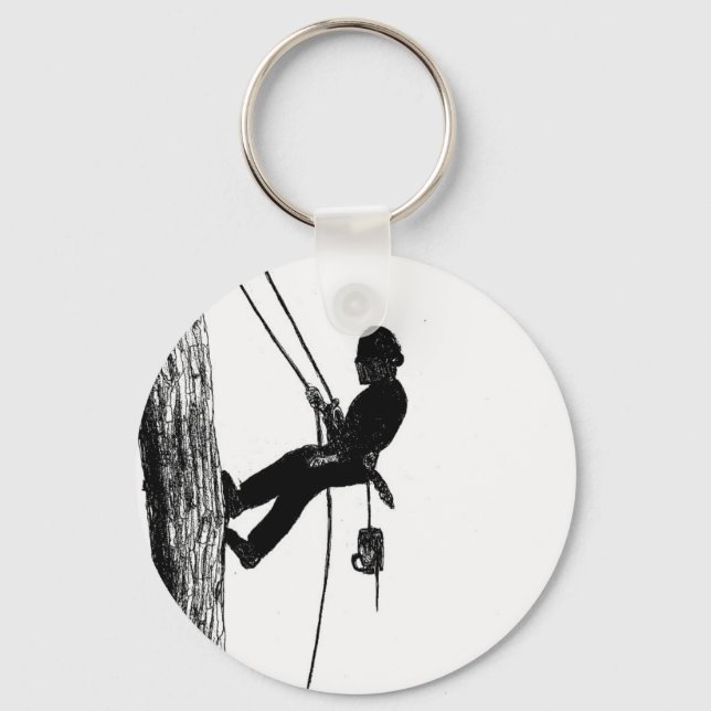 Tree Surgeon Arborist christmas present gift Keychain (Front)