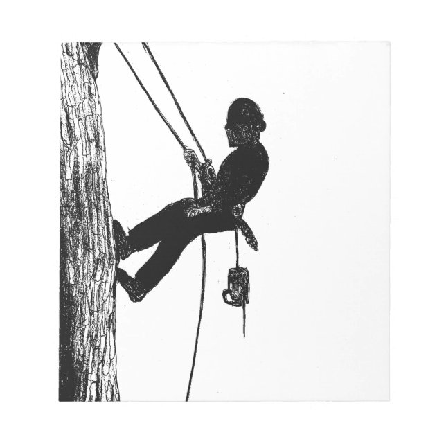 Tree Surgeon Arborist christmas present gift Notepad (Front)