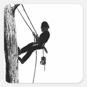 Tree Surgeon Arborist christmas present gift Square Sticker