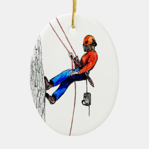 Tree Surgeon Arborist Forester Ceramic Ornament