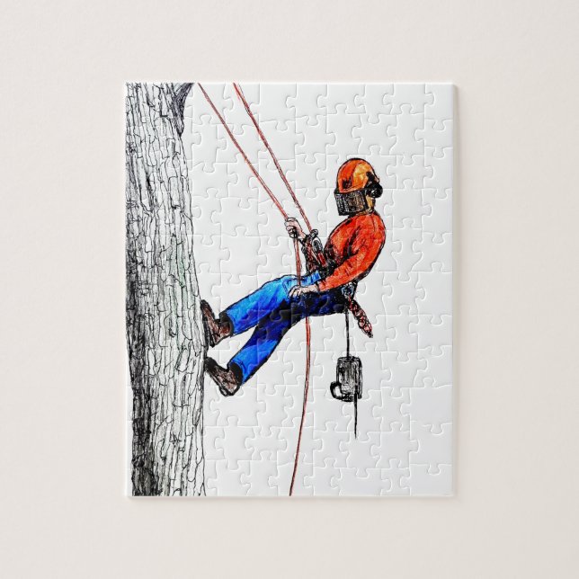 Tree Surgeon Arborist Forester Jigsaw Puzzle (Vertical)