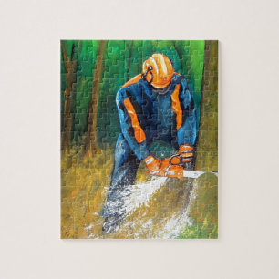Tree Surgeon Arborist Forester Jigsaw Puzzle