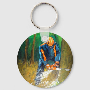 Tree Surgeon Arborist Forester Keychain