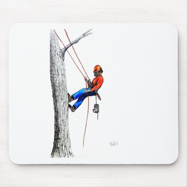 Tree Surgeon Arborist Mouse Pad (Front)