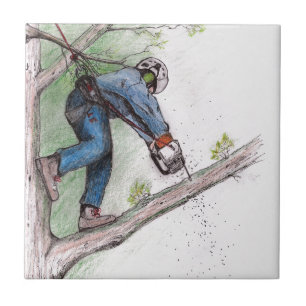 Tree Surgeon Arborist Tile