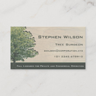 Tree Surgeon Business Card