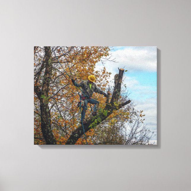 Tree Surgeon Canvas Print (Front)