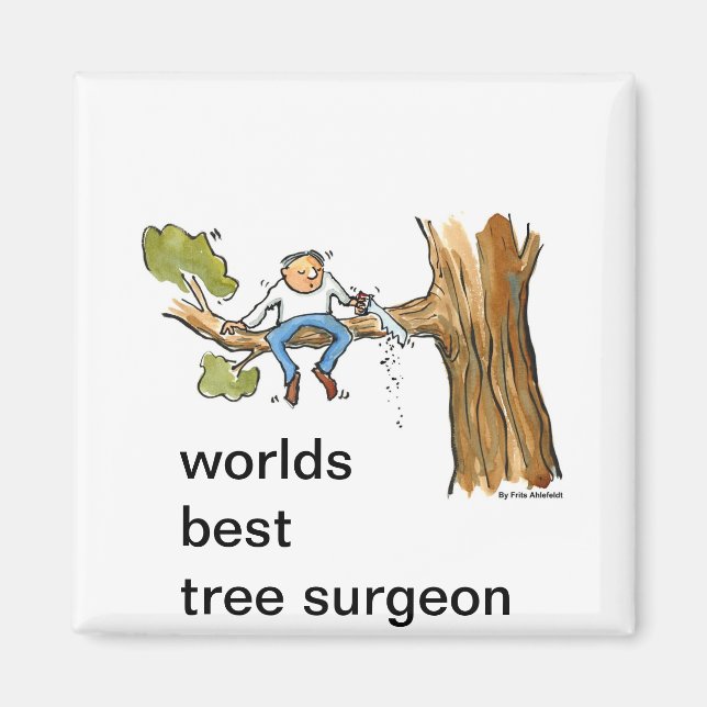tree surgeon magnet (Front)