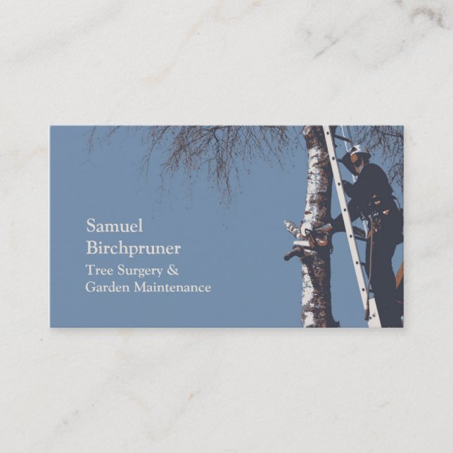 Tree surgery business card (Front)