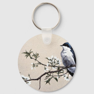 Tree swallow keychain