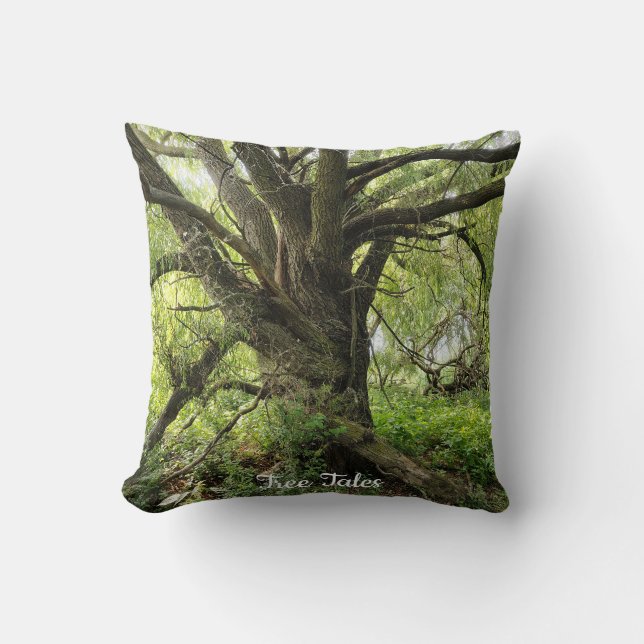 Tree Tales  Throw Pillow (Front)
