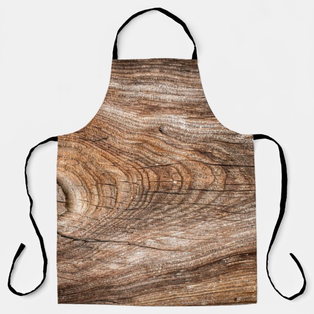 Tree texture rough solid wood apron (Front)