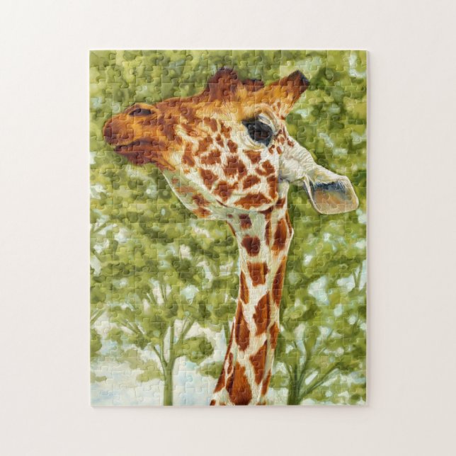 Tree Topper - Giraffe Jigsaw Puzzle (Vertical)