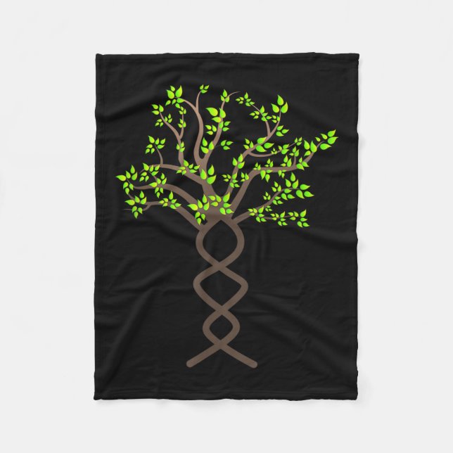 Tree Trees Dna Nature Protection Environmental Fleece Blanket (Front)