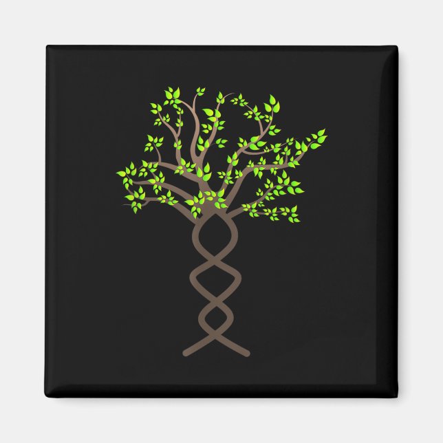 Tree Trees Dna Nature Protection Environmental Magnet (Front)