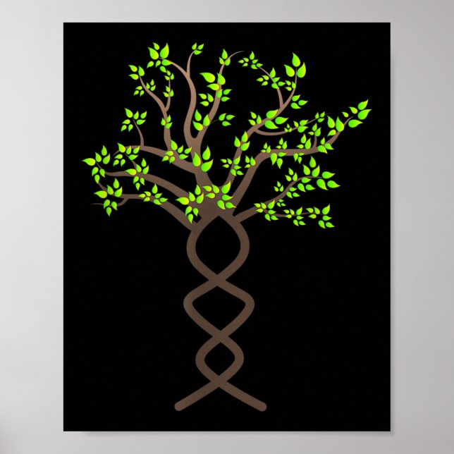 Tree Trees Dna Nature Protection Environmental Poster (Front)