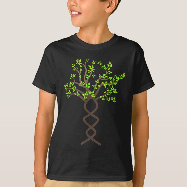 Tree Trees Dna Nature Protection Environmental T-Shirt (Front)