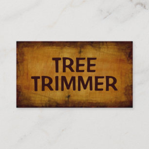 Tree Trimmer Antique Business Card