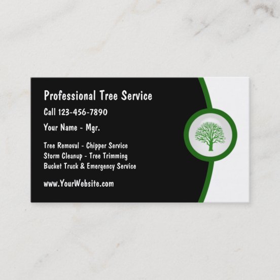 Tree Removal Business Cards & Profile Cards Zazzle CA
