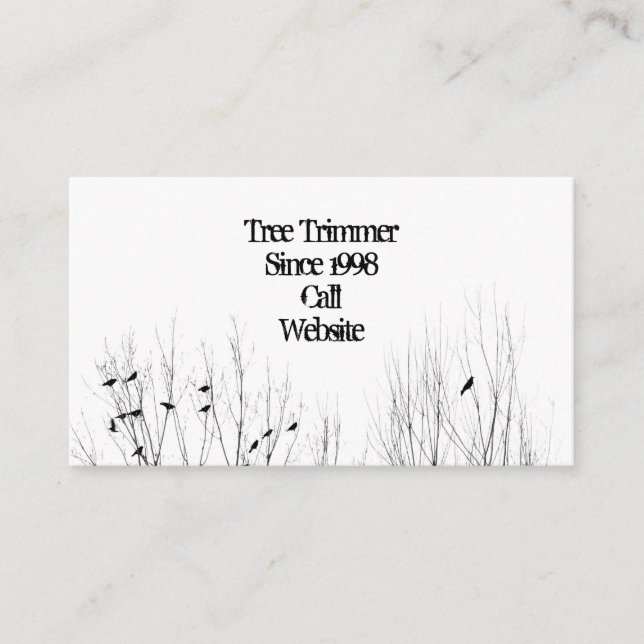 Tree Trimmer Business Card (Front)