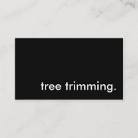 tree trimming.
