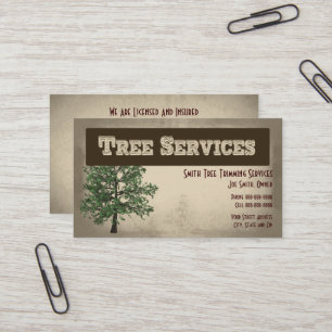 Tree Trimming Care Services Business Card