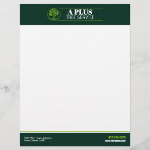 Tree Trimming Service Letterhead