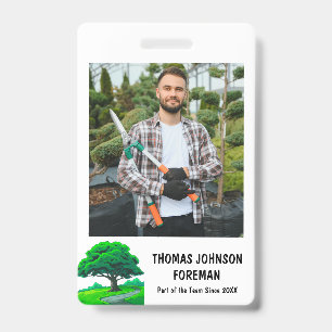 Tree Trimming Services Oak Tree Logo   Photo Badge
