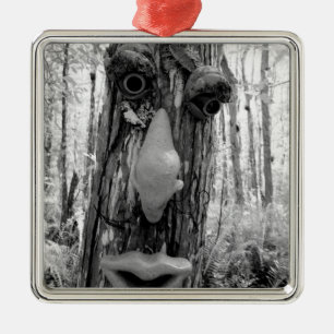 Tree troll on a Big Cypress tree. Metal Ornament