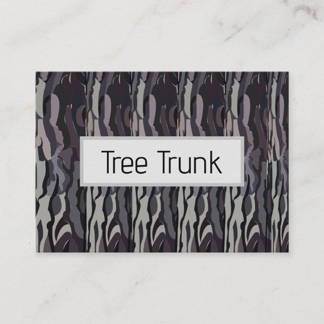 Tree Trunk Background Pattern Business Card (Front)