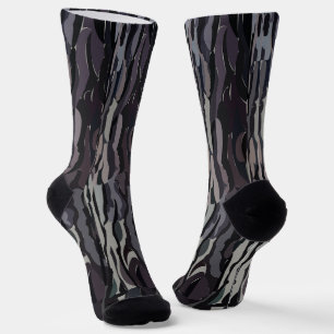 Tree Trunk Background Pattern Socks