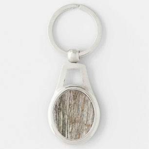 Tree trunk keychain