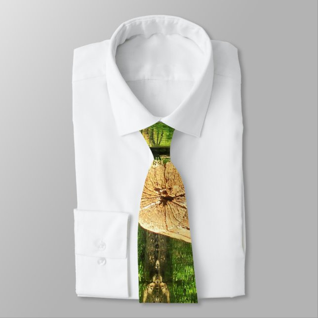 Tree Trunk Nature Photography Lake Park Tie (Tied)