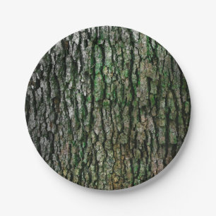 Tree Trunk (Wood Bark) Paper Plate