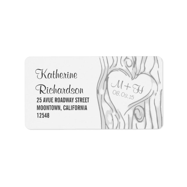 tree wedding address labels (Front)