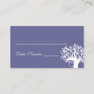 Tree Wedding Seating Card Purple 669