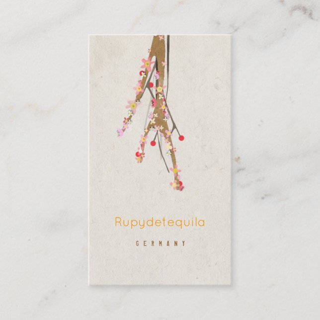 Tree White Business Card (Front)