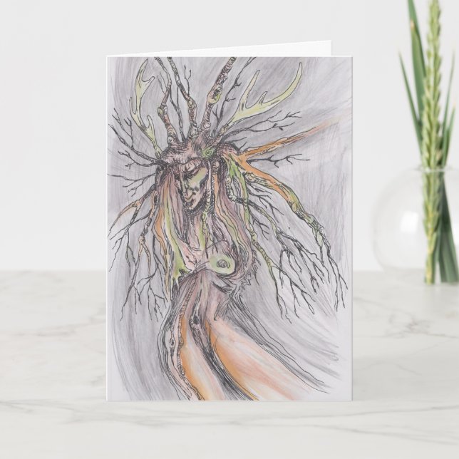 Tree witch card (Front)