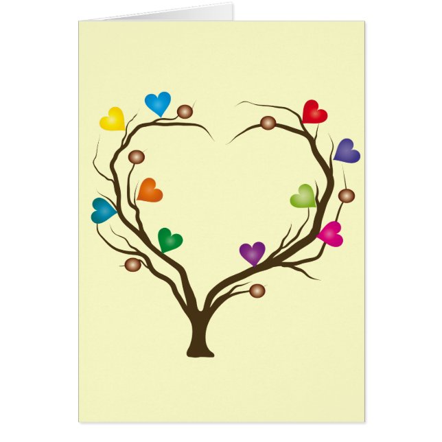 tree with bright hearts (Front)