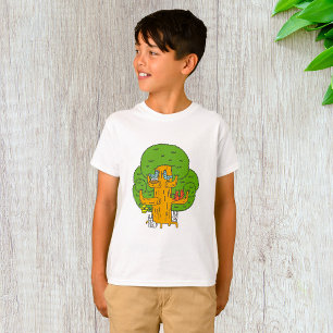Tree with Forest Animals Cute Nature T-Shirt