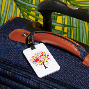 Tree With Heart Shaped Leaves Luggage Tags
