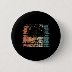 Tree With Roots - Retro Nature Environmental 2 Inch Round Button