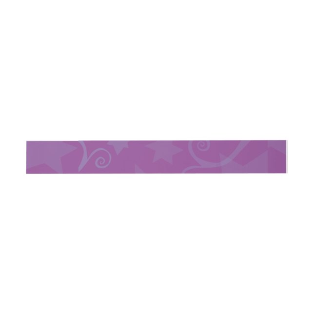 Tree with Stars Bat Mitzvah Invitation Invitation Belly Band (Flat)