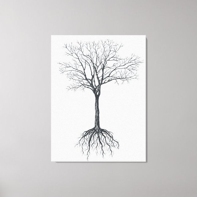 Tree without leaves canvas print (Front)