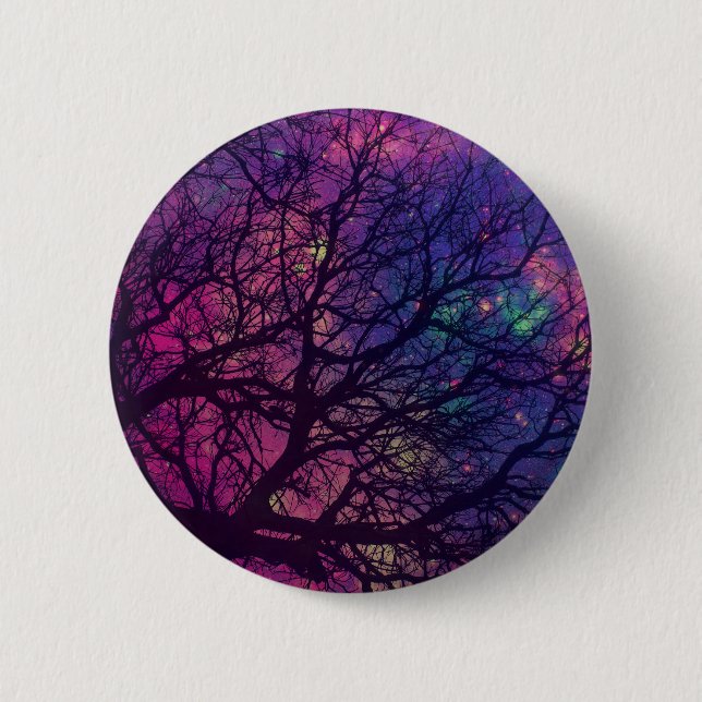 Tree x Space 2 Inch Round Button (Front)