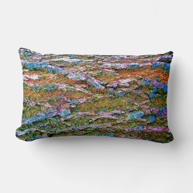 Treebark Camo Enhanced Colour Lumbar Pillow (Front)